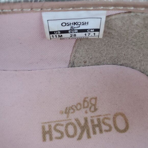 Osh Kosh Little Girls Belle Casual Gold Slip On Shoe Size 11M - Picture 5 of 6